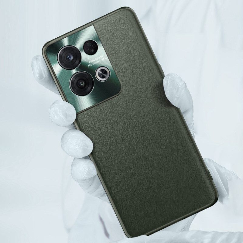 Hoesje voor Oppo Reno 8 Premium Kunstleer