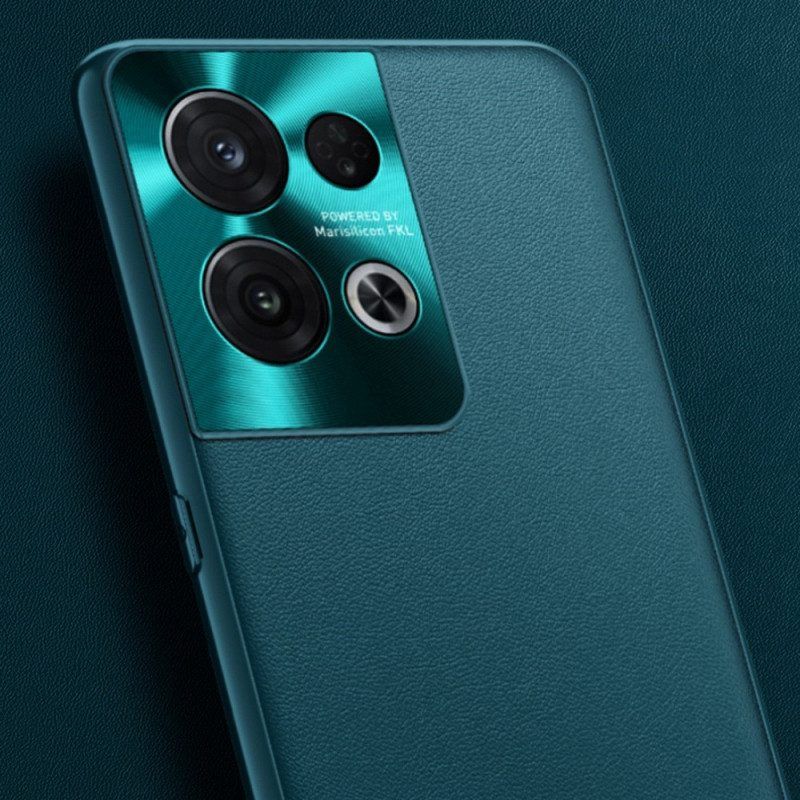 Hoesje voor Oppo Reno 8 Premium Kunstleer