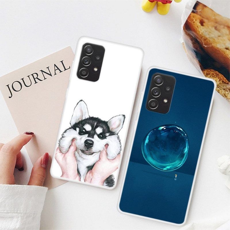 Hoesje voor Samsung Galaxy A13 Boom En Strappy Cat