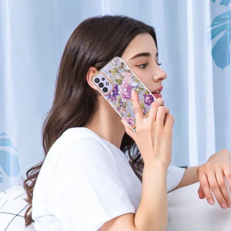 Hoesje voor Samsung Galaxy A13 Kleurrijke Vlinders