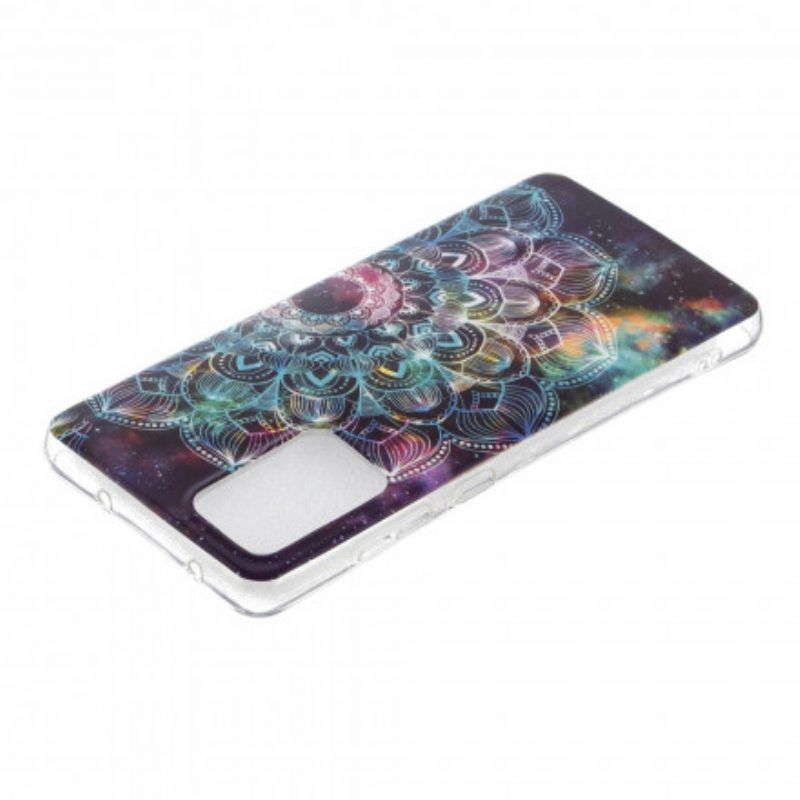 Hoesje voor Samsung Galaxy A52 4G / A52 5G / A52s 5G Fluorescerende Kleurrijke Mandala