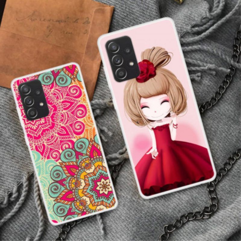 Hoesje voor Samsung Galaxy A52 4G / A52 5G / A52s 5G Manga Dame