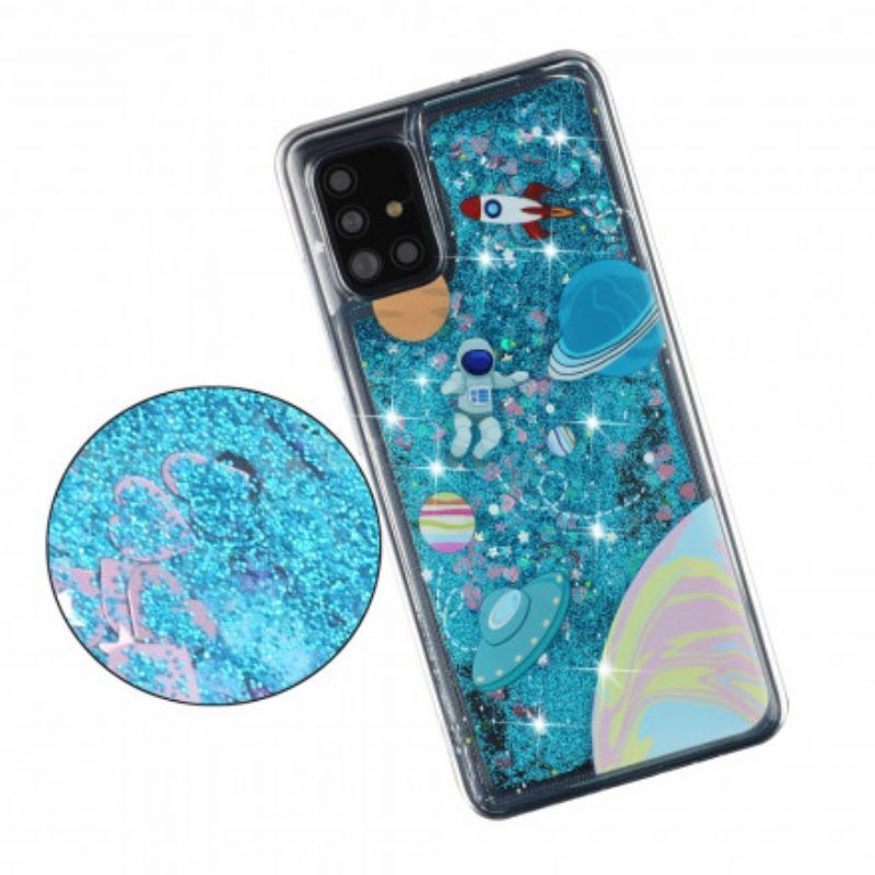 Hoesje voor Samsung Galaxy A52 4G / A52 5G / A52s 5G Ruimte Pailletten