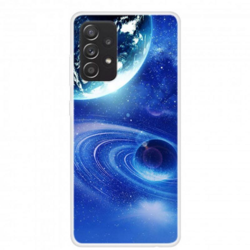 Hoesje voor Samsung Galaxy A52 4G / A52 5G / A52s 5G Siliconen Planeten