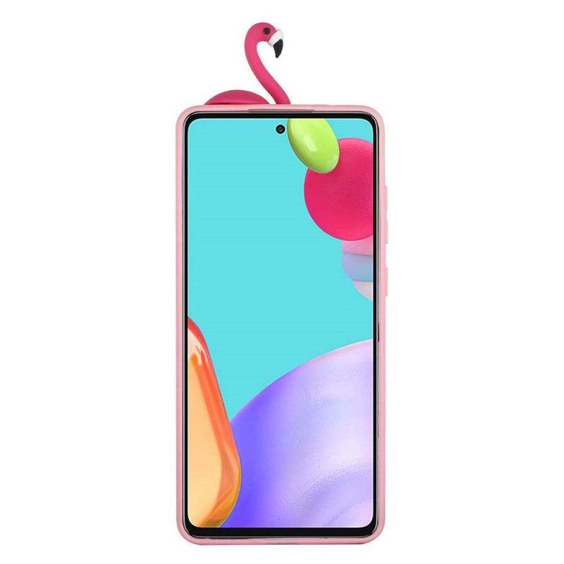 Hoesje voor Samsung Galaxy A53 5G 3d-flamingo