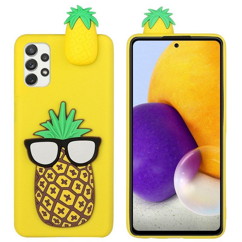 Hoesje voor Samsung Galaxy A53 5G Ananas 3d-bril