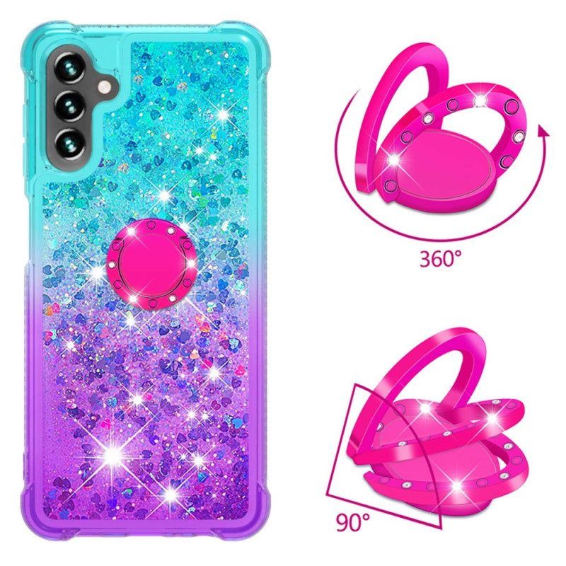 Hoesje voor Samsung Galaxy A54 5G Glitter Ringbeugel