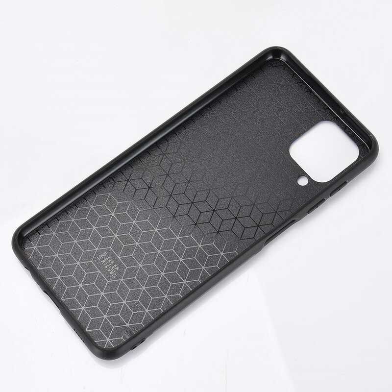 Hoesje voor Samsung Galaxy M12 / A12 Couture-leereffect