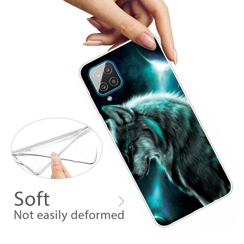 Hoesje voor Samsung Galaxy M12 / A12 Koninklijke Wolf