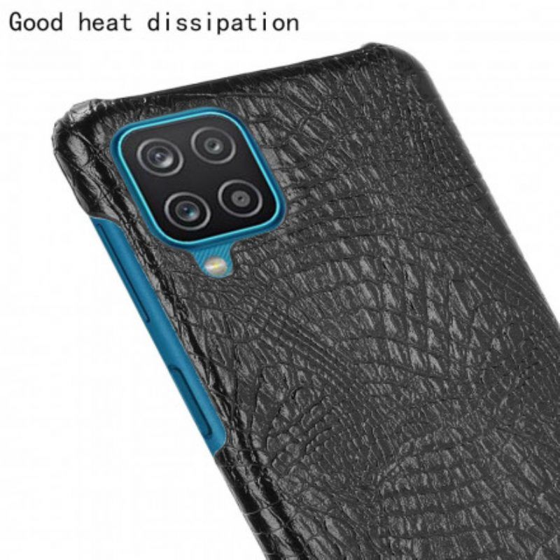 Hoesje voor Samsung Galaxy M12 / A12 Krokodillenhuid-effect