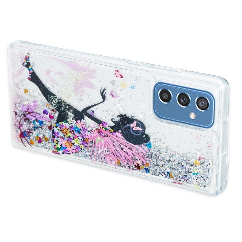 Hoesje voor Samsung Galaxy M52 5G Prinses Pailletten