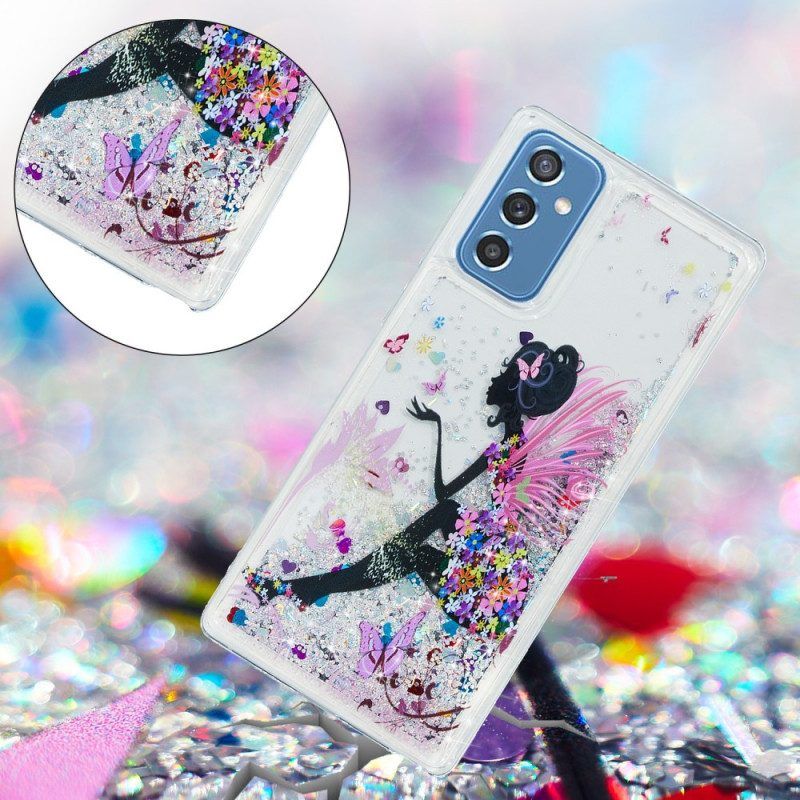 Hoesje voor Samsung Galaxy M52 5G Prinses Pailletten