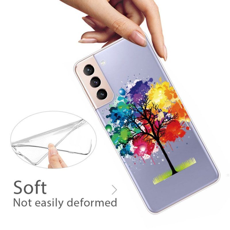 Hoesje voor Samsung Galaxy S22 5G Aquarel Boom