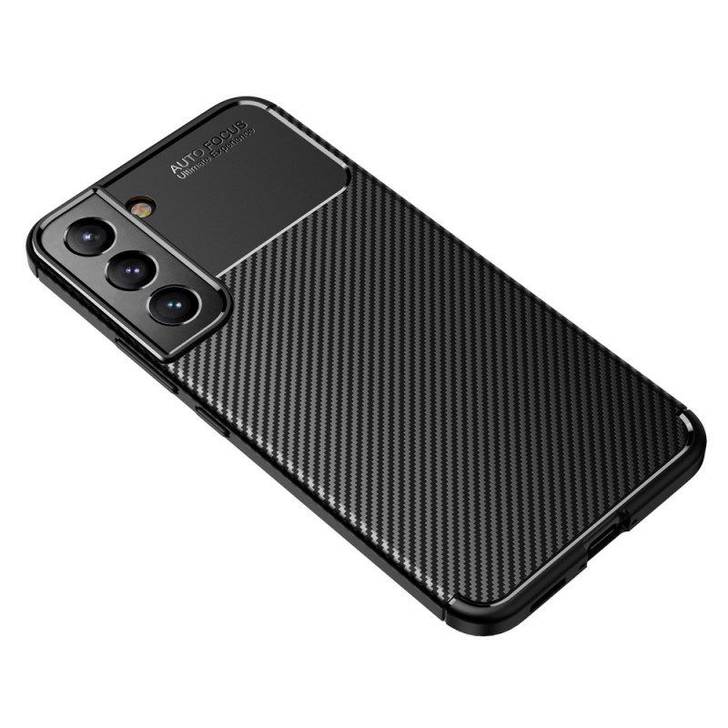 Hoesje voor Samsung Galaxy S22 5G Flexibele Koolstofvezel