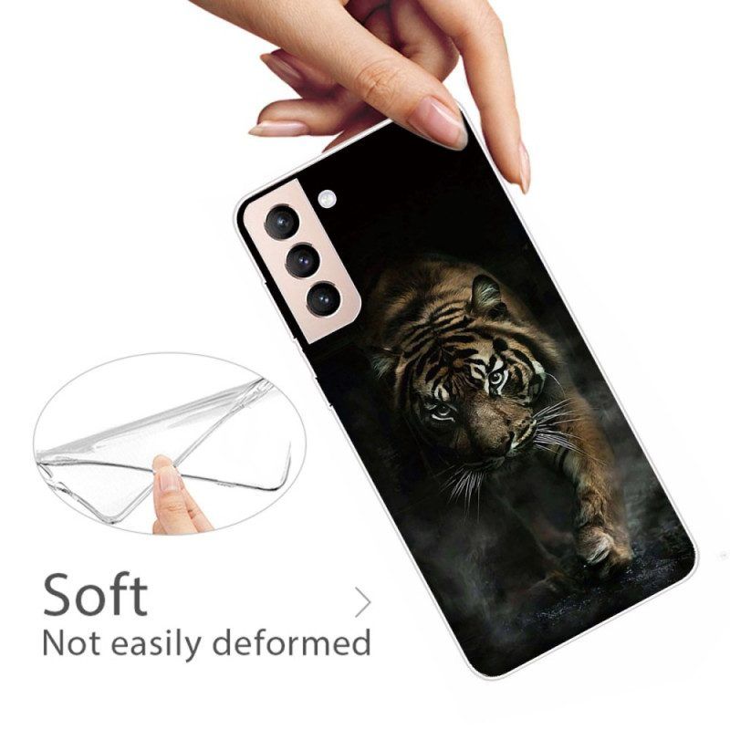 Hoesje voor Samsung Galaxy S22 5G Flexibele Tijger