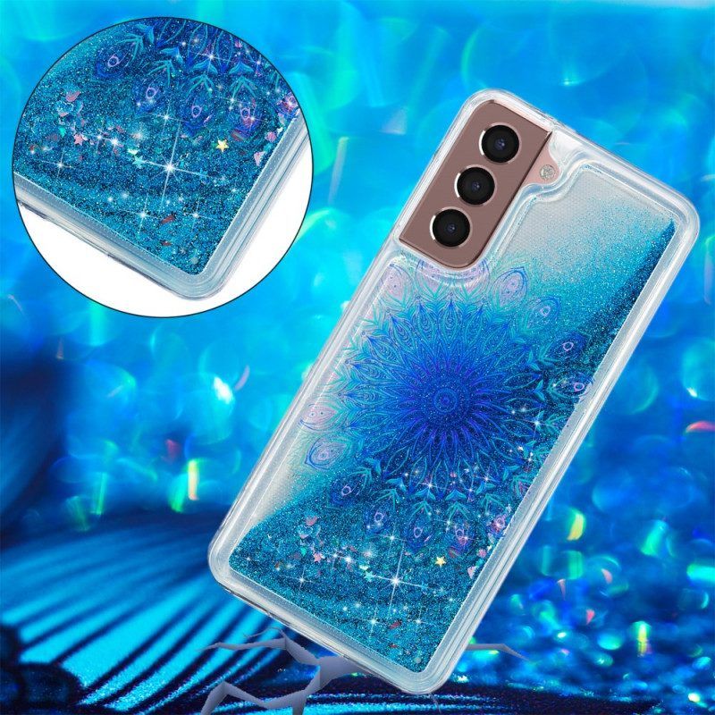 Hoesje voor Samsung Galaxy S22 5G Glittermandala