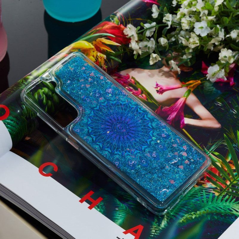 Hoesje voor Samsung Galaxy S22 5G Glittermandala