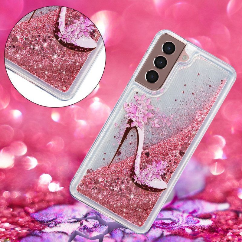 Hoesje voor Samsung Galaxy S22 5G Glitterpomp