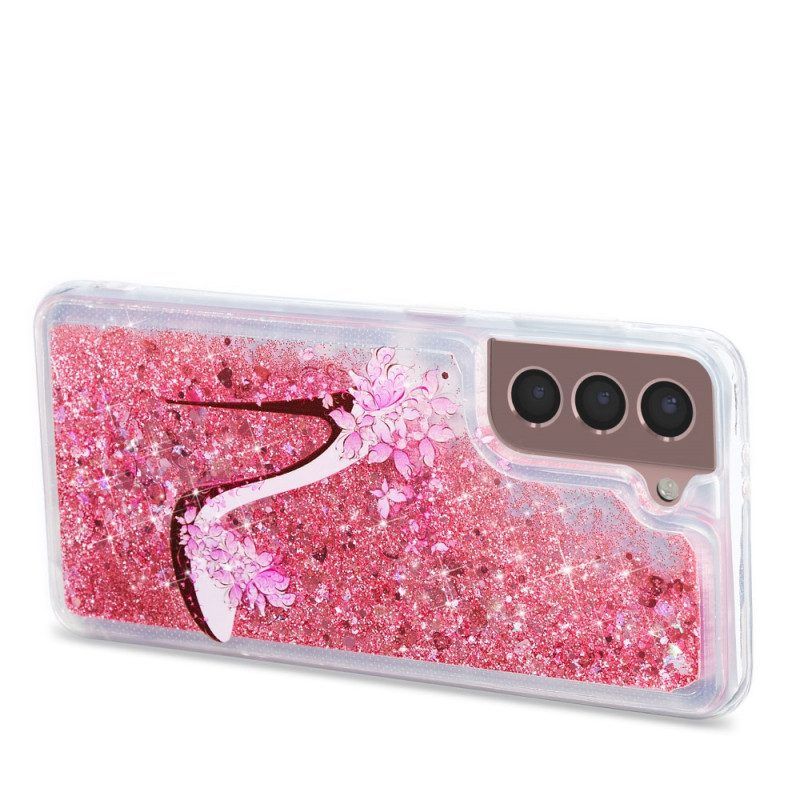 Hoesje voor Samsung Galaxy S22 5G Glitterpomp