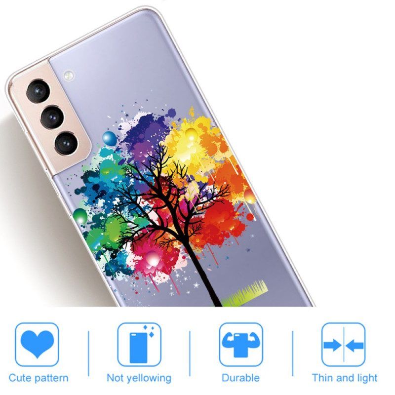 Hoesje voor Samsung Galaxy S22 5G Naadloze Aquarel Boom