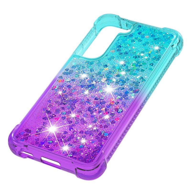 Hoesje voor Samsung Galaxy S22 5G Pailletten Kleuren