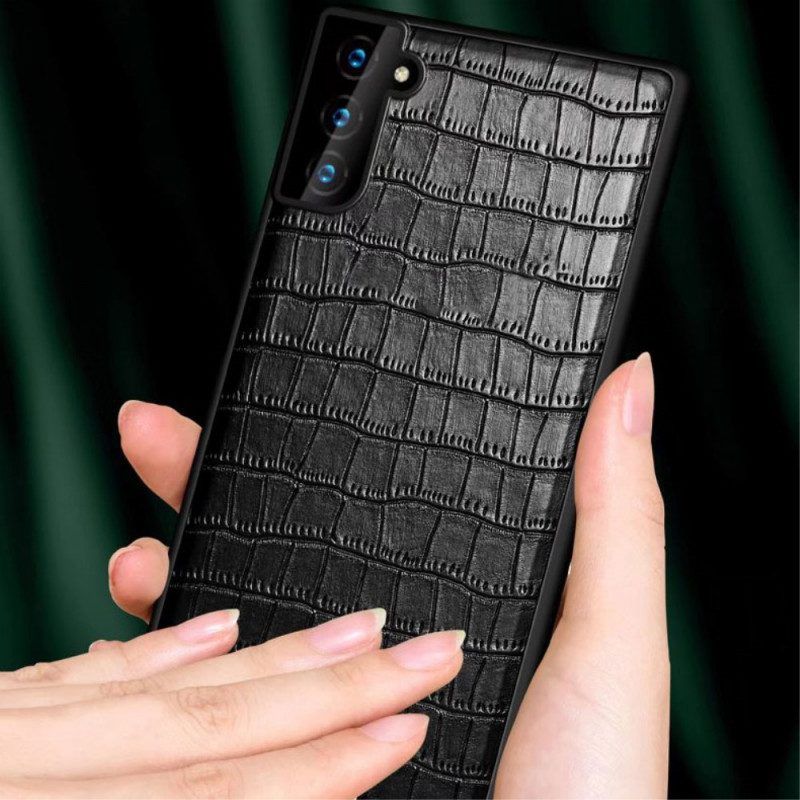 Hoesje voor Samsung Galaxy S22 5G Sulada Krokodillenhuid-effect