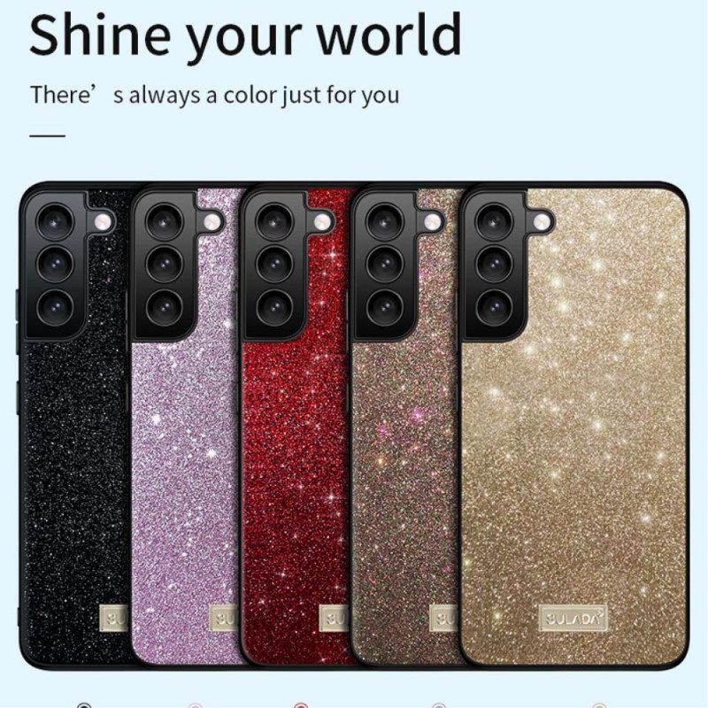 Hoesje voor Samsung Galaxy S22 5G Sulada-pailletten