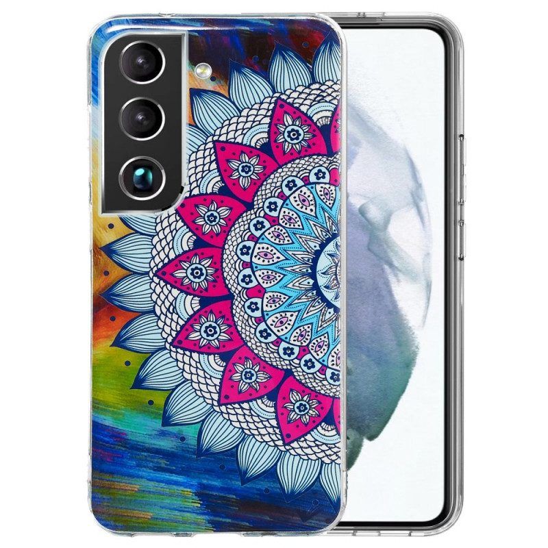 Hoesje voor Samsung Galaxy S22 Plus 5G Fluorescerende Bloemenserie