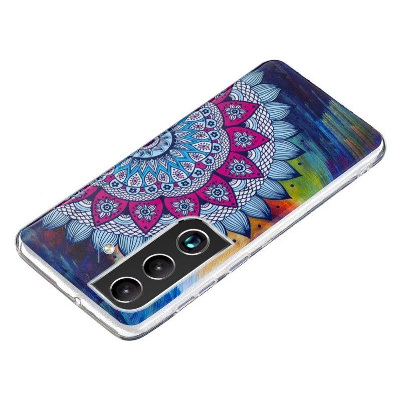 Hoesje voor Samsung Galaxy S22 Plus 5G Fluorescerende Bloemenserie