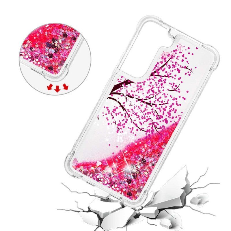 Hoesje voor Samsung Galaxy S22 Plus 5G Glitter Boom