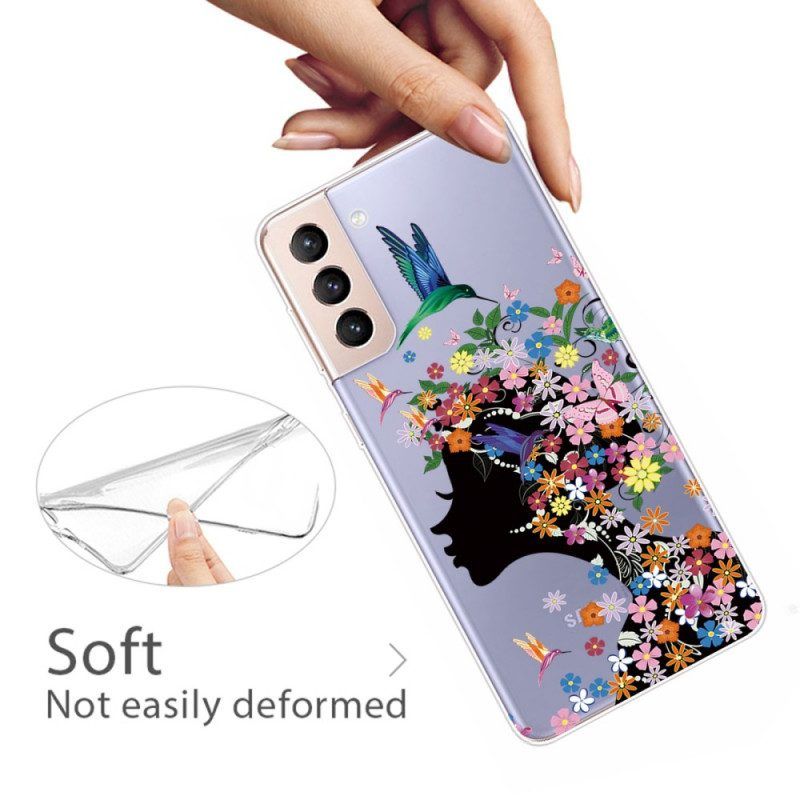 Hoesje voor Samsung Galaxy S22 Plus 5G Mooi Bloemhoofd