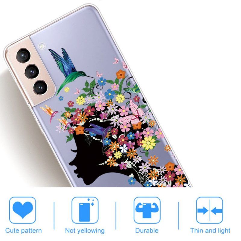 Hoesje voor Samsung Galaxy S22 Plus 5G Mooi Bloemhoofd