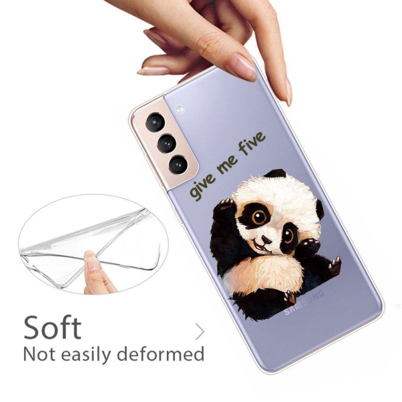 Hoesje voor Samsung Galaxy S22 Plus 5G Panda Geef Me Vijf