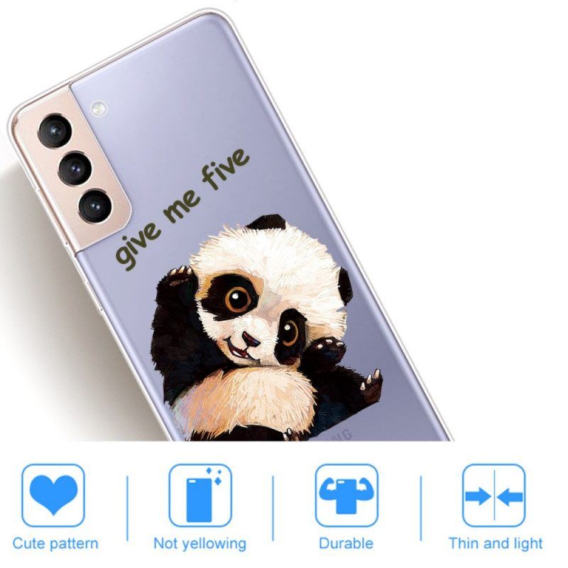 Hoesje voor Samsung Galaxy S22 Plus 5G Panda Geef Me Vijf