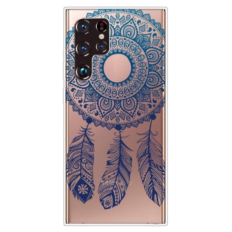 Hoesje voor Samsung Galaxy S22 Ultra 5G Enkelbloemige Mandala