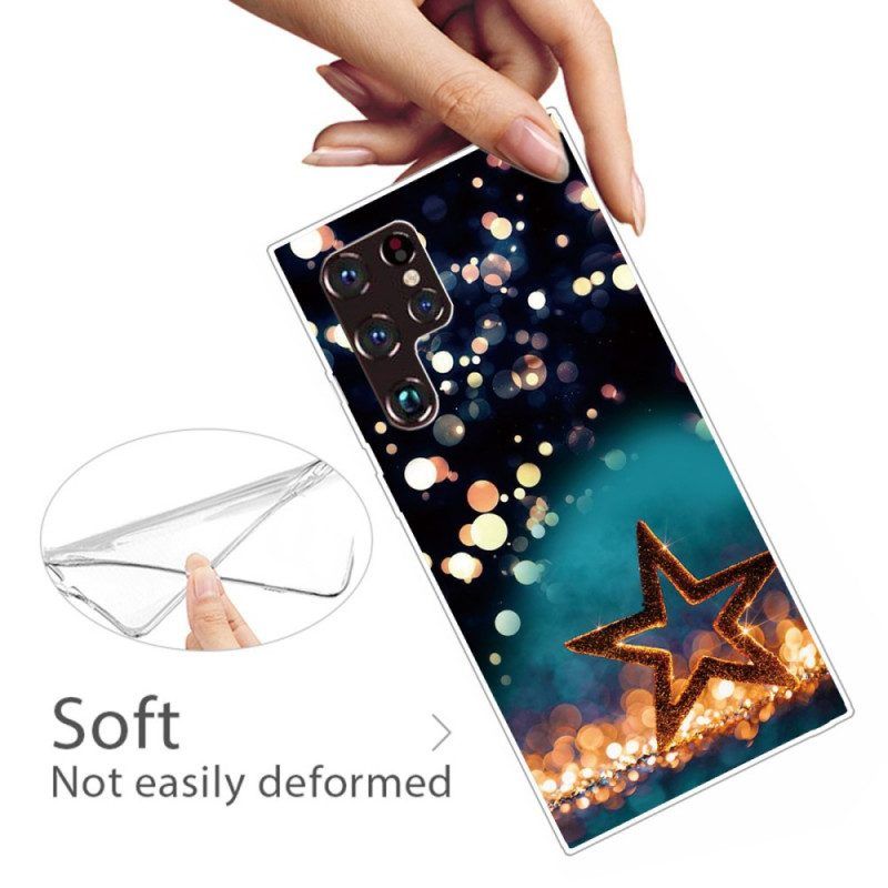 Hoesje voor Samsung Galaxy S22 Ultra 5G Flexibele Ster