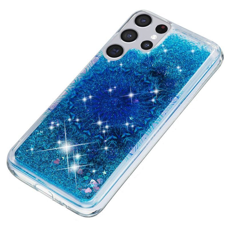 Hoesje voor Samsung Galaxy S22 Ultra 5G Glittermandala