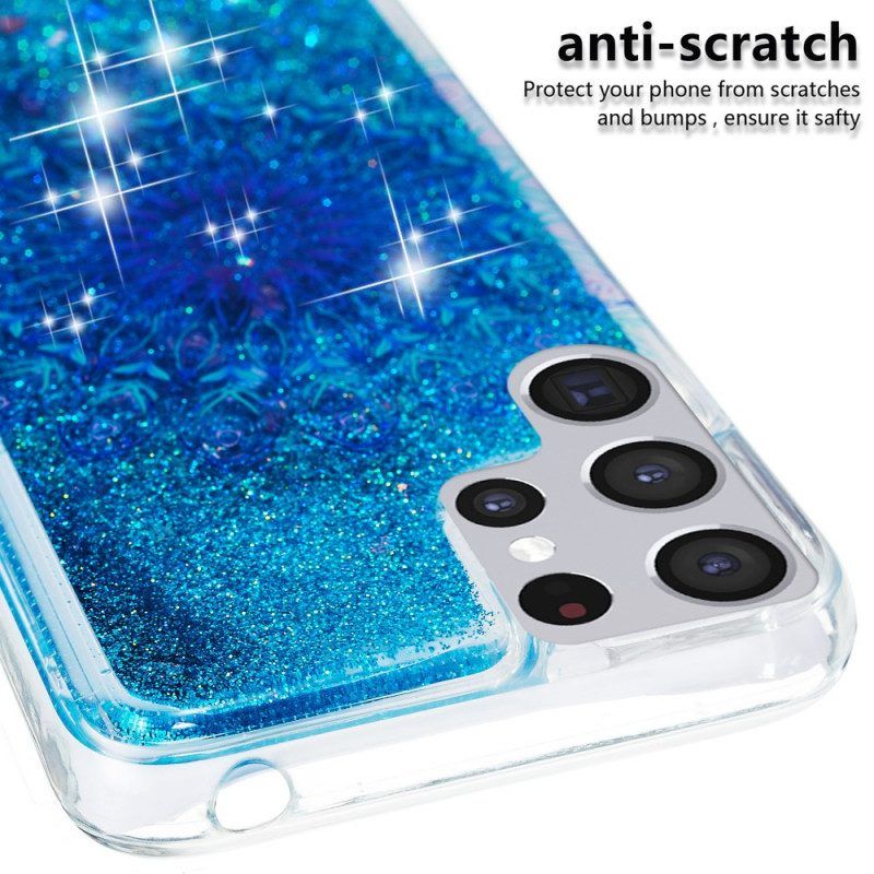 Hoesje voor Samsung Galaxy S22 Ultra 5G Glittermandala