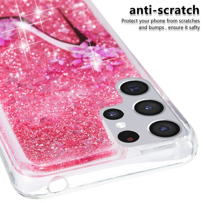 Hoesje voor Samsung Galaxy S22 Ultra 5G Glitterpomp