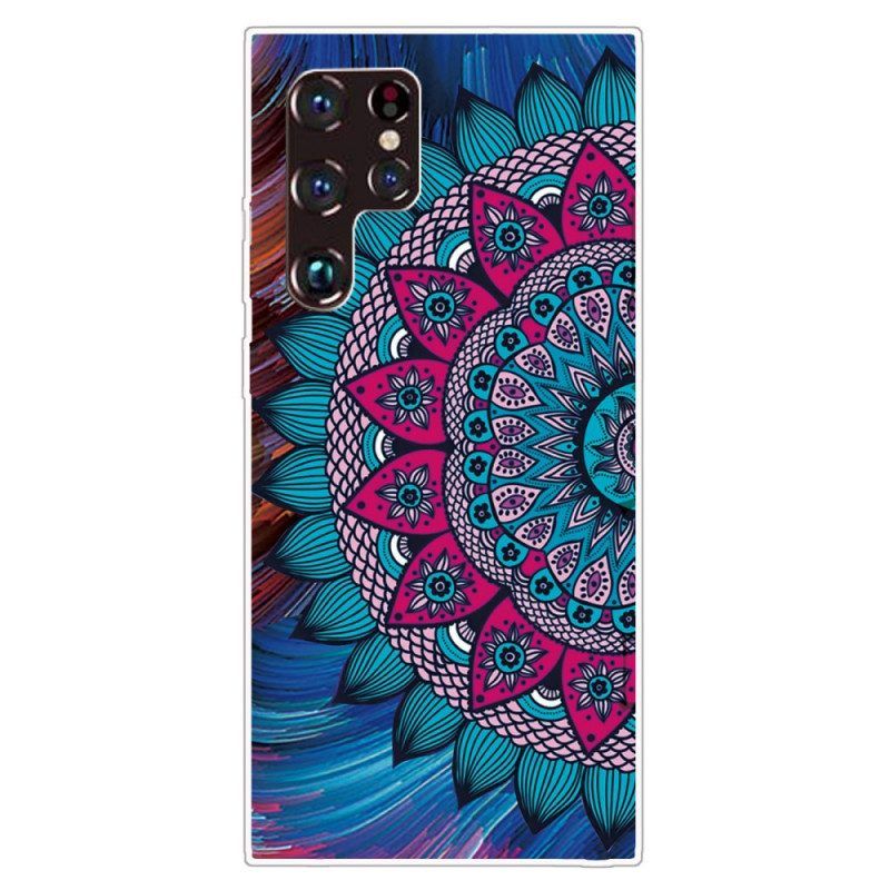 Hoesje voor Samsung Galaxy S22 Ultra 5G Kleurrijke Mandala