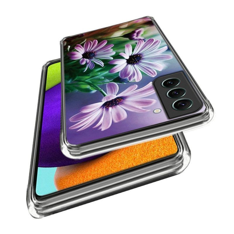 Hoesje voor Samsung Galaxy S23 5G Bloemen Siliconen