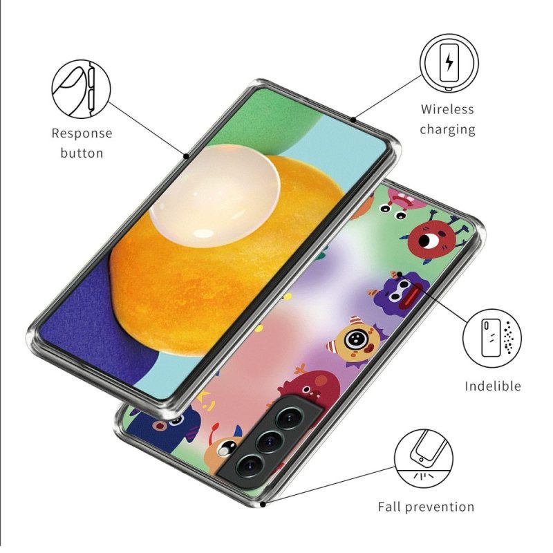 Hoesje voor Samsung Galaxy S23 5G Flexibele Kleine Monsters