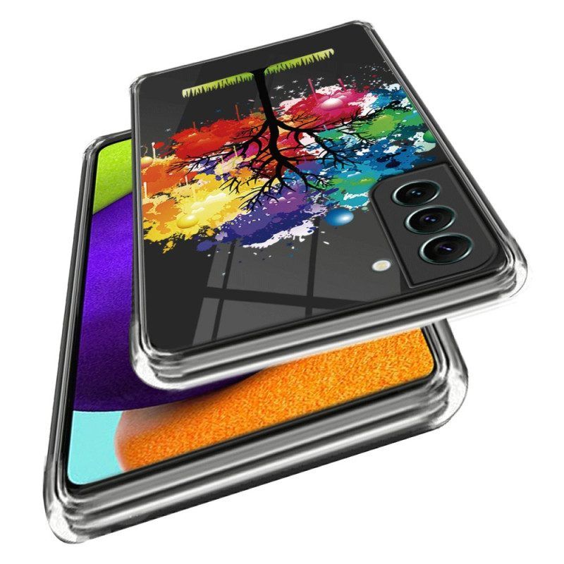 Hoesje voor Samsung Galaxy S23 5G Naadloze Aquarel Boom