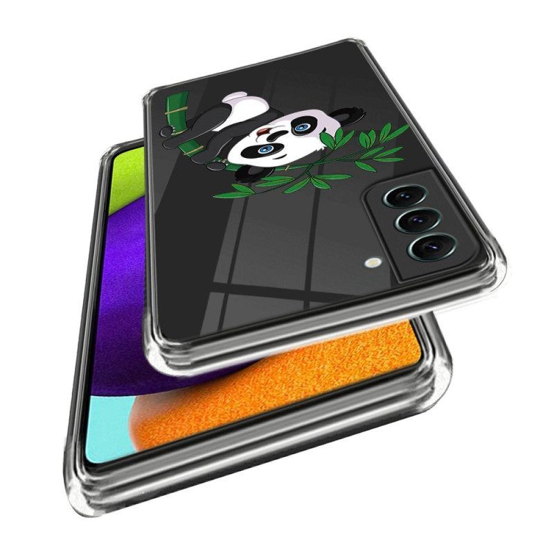 Hoesje voor Samsung Galaxy S23 5G Naadloze Panda Op Bamboe