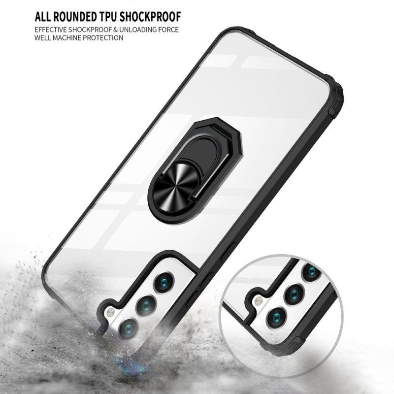 Hoesje voor Samsung Galaxy S23 5G Transparant Met Ring-support