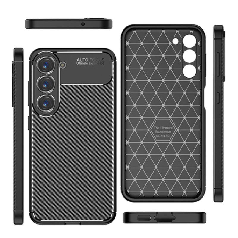 Hoesje voor Samsung Galaxy S23 Plus 5G Flexibele Koolstofvezel