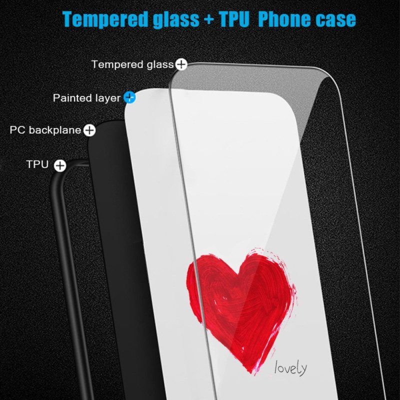 Hoesje voor Samsung Galaxy S23 Plus 5G Hart Van Gehard Glas