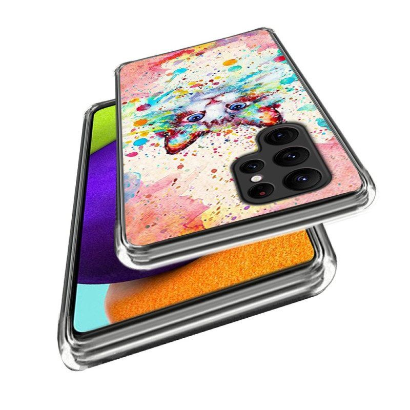 Hoesje voor Samsung Galaxy S23 Ultra 5G Katten Kunst