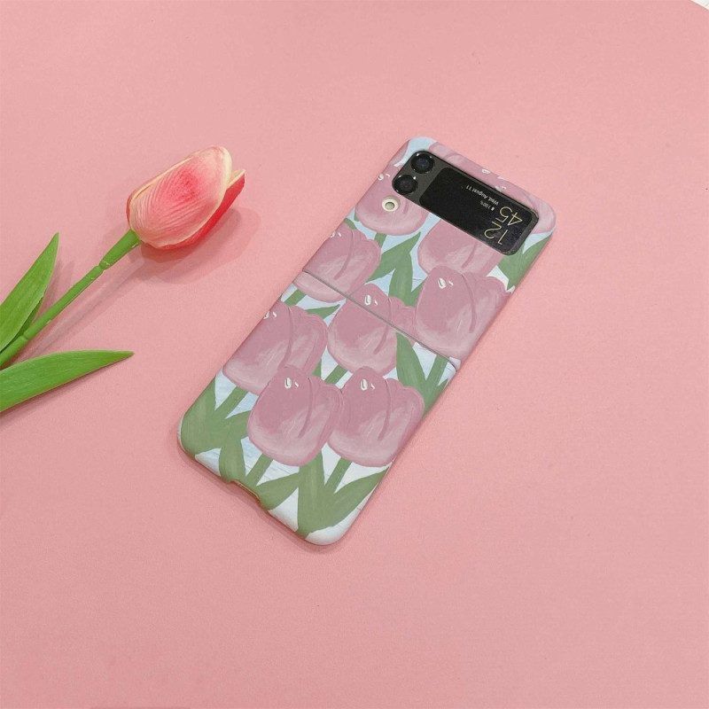 Hoesje voor Samsung Galaxy Z Flip 4 Folio-hoesje Bloemen