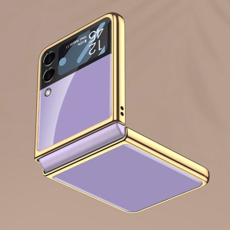 Hoesje voor Samsung Galaxy Z Flip 4 Folio-hoesje Gewoon Gehard Glas Gkk